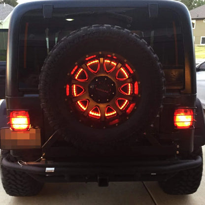 Spare Tire Brake Light For Jeep Wrangler TJ JK JL Unlimited Rubicon Sahara X Sport 1996-2023