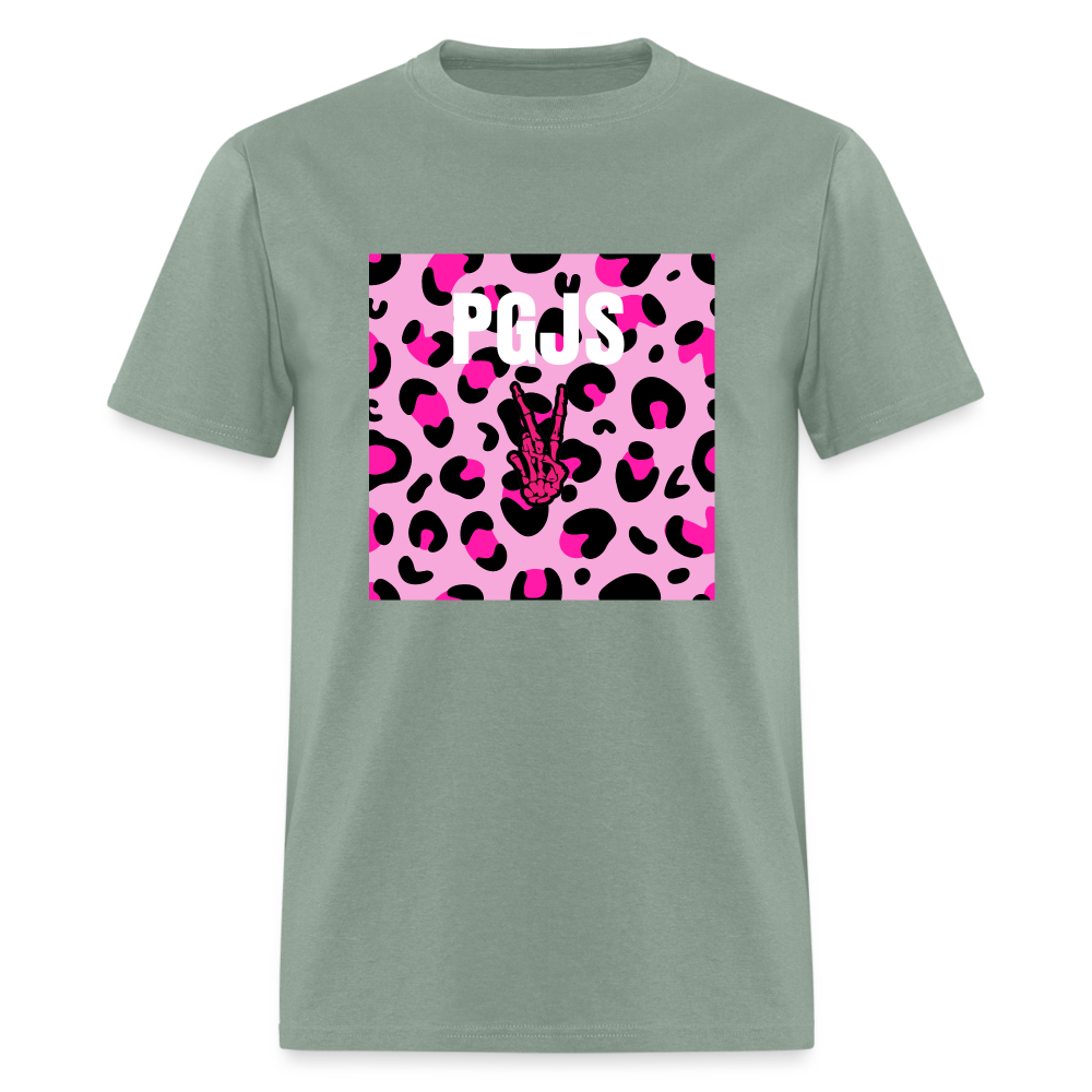 Unisex PGJS Animal Print T-Shirt - sage