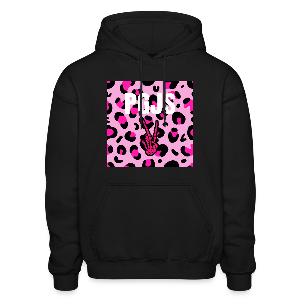 PGJS Animal print Gildan Heavy Blend Adult Hoodie - black