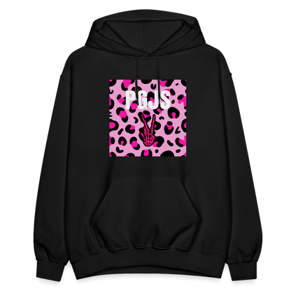 PGJS Animal print Gildan Heavy Blend Adult Hoodie - black