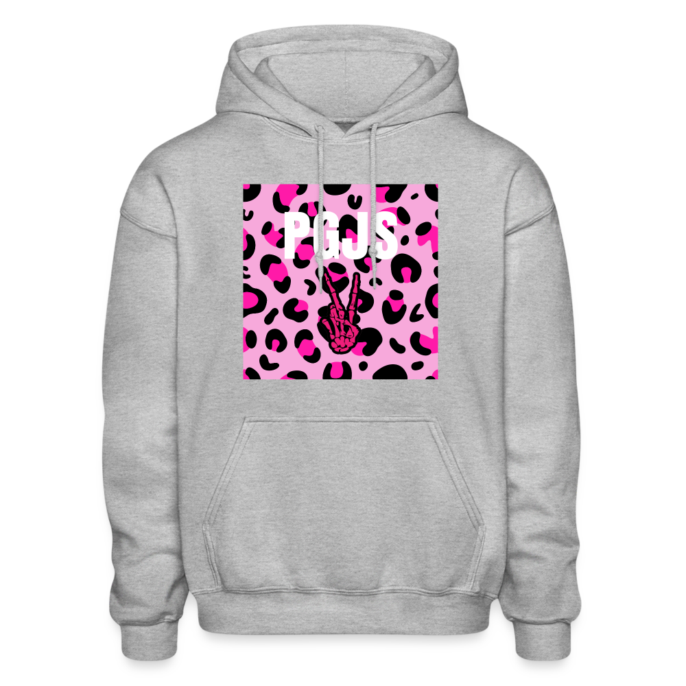 PGJS Animal print Gildan Heavy Blend Adult Hoodie - heather gray