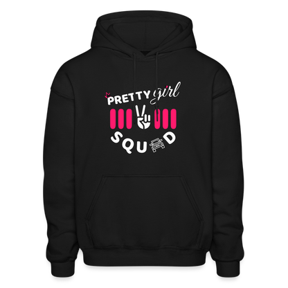 PGJS Logo Gildan Heavy Blend Adult Hoodie - black