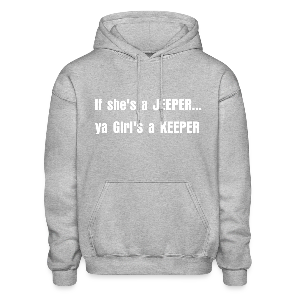 PGJS funny Gildan Heavy Blend Adult Hoodie - heather gray