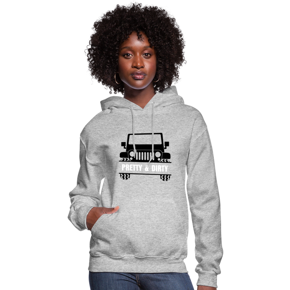 Pretty & Dirty Women's Hoodie - heather gray