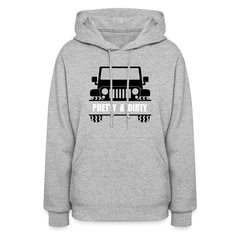 Pretty & Dirty Women's Hoodie - heather gray