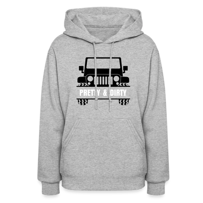 Pretty & Dirty Women's Hoodie - heather gray