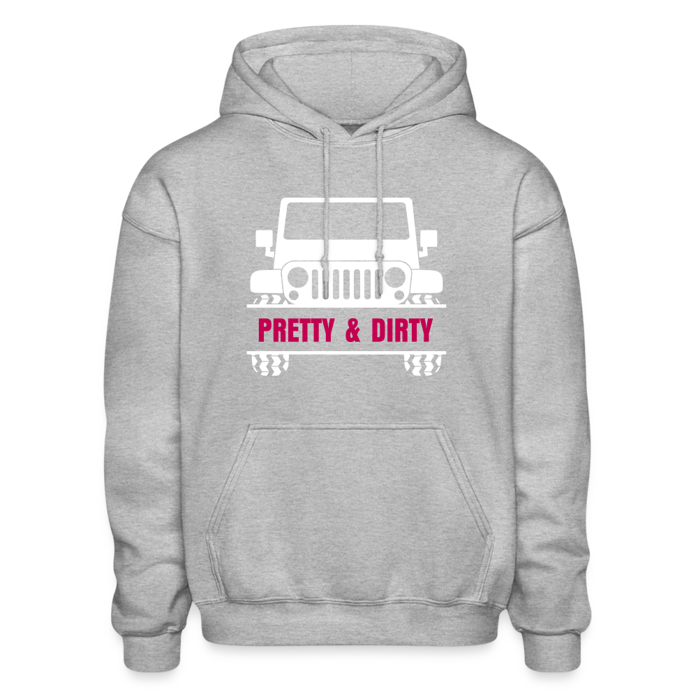 PGJS Pretty & Dirty Adult Hoodie - heather gray