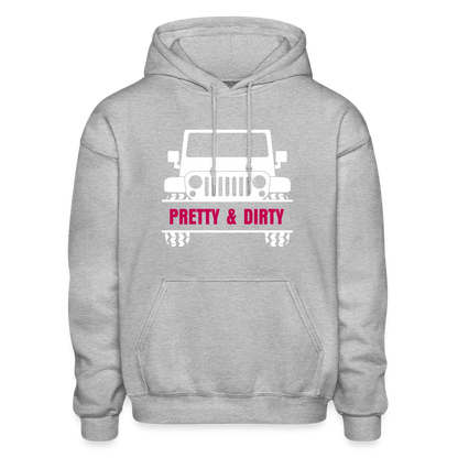 PGJS Pretty & Dirty Adult Hoodie - heather gray