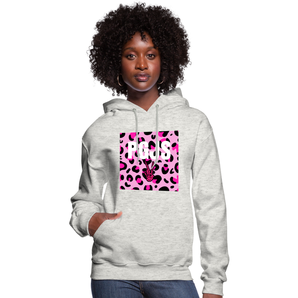 PGJS Animal print Women's Hoodie - heather oatmeal