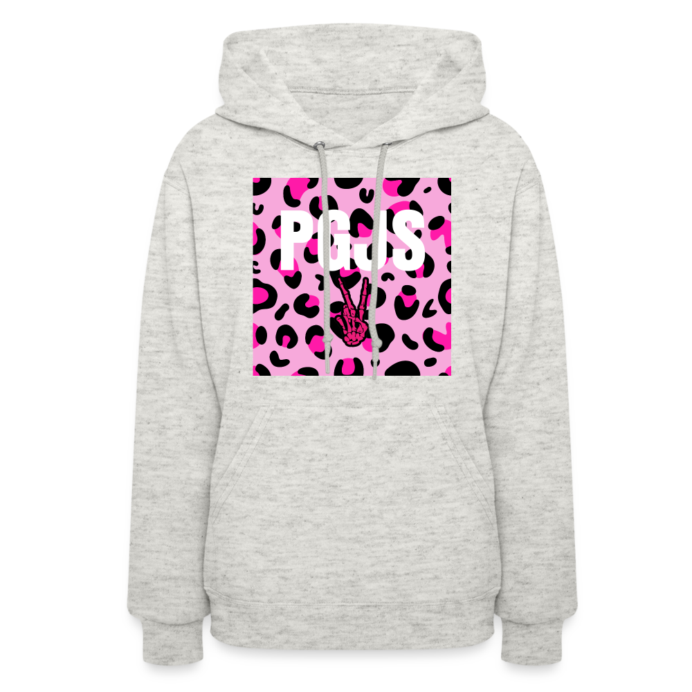 PGJS Animal print Women's Hoodie - heather oatmeal