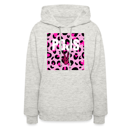 PGJS Animal print Women's Hoodie - heather oatmeal