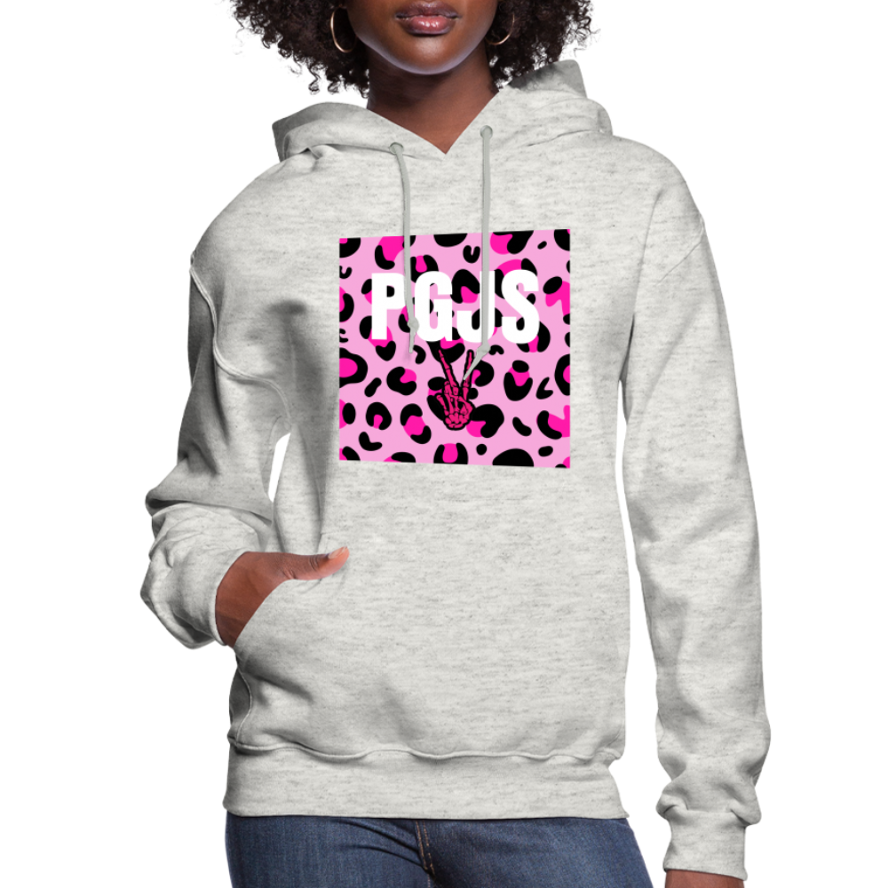 PGJS Animal print Women's Hoodie - heather oatmeal