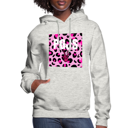 PGJS Animal print Women's Hoodie - heather oatmeal