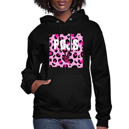 PGJS Animal print Women's Hoodie - black