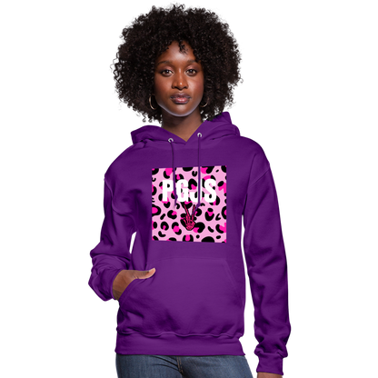 PGJS Animal print Women's Hoodie - purple