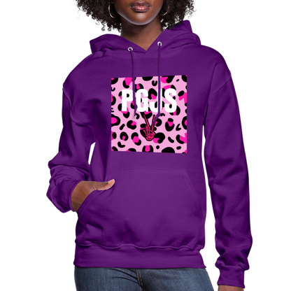 PGJS Animal print Women's Hoodie - purple