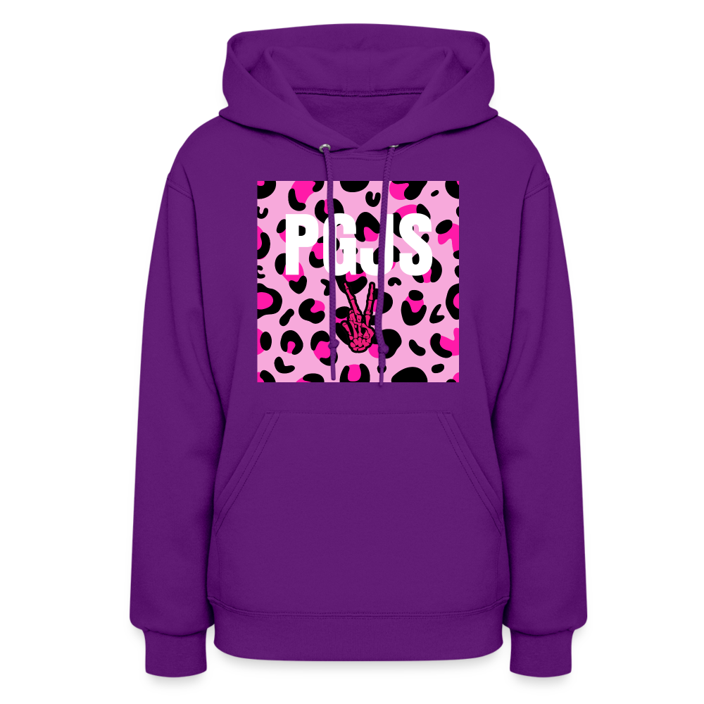 PGJS Animal print Women's Hoodie - purple