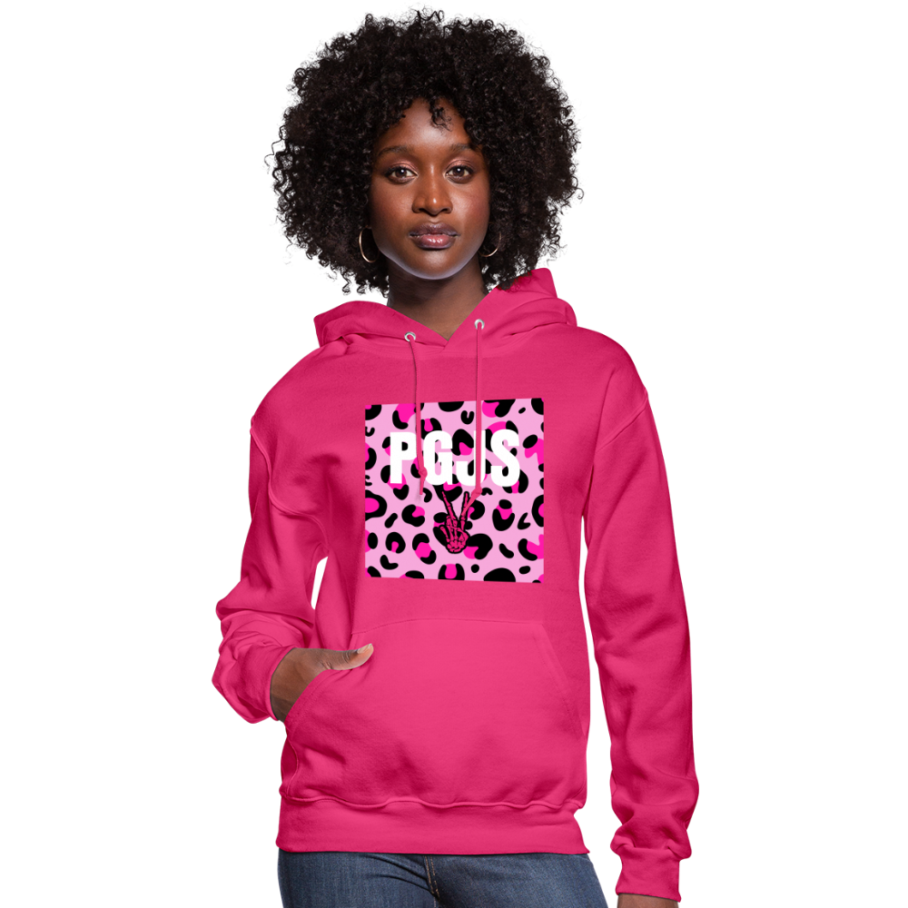 PGJS Animal print Women's Hoodie - fuchsia