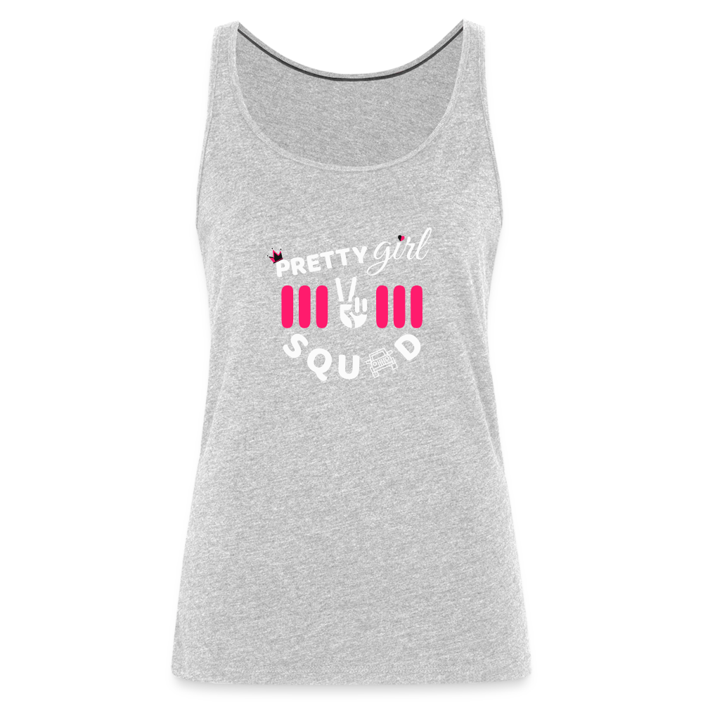 PGJS Logo Women’s Premium Tank Top - heather gray