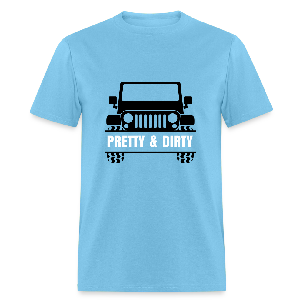 Dirty & Pretty Tee - aquatic blue