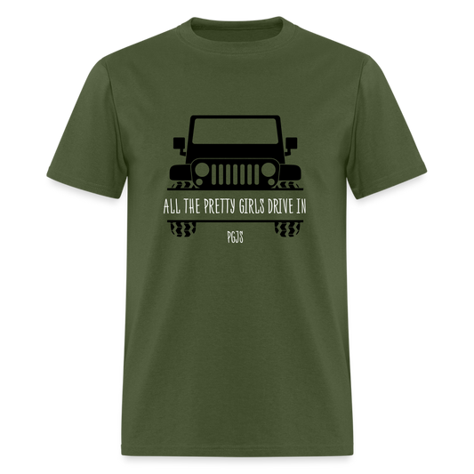 PGJS PRETTY GIRLS "Black photo" Unisex Classic T-Shirt - military green