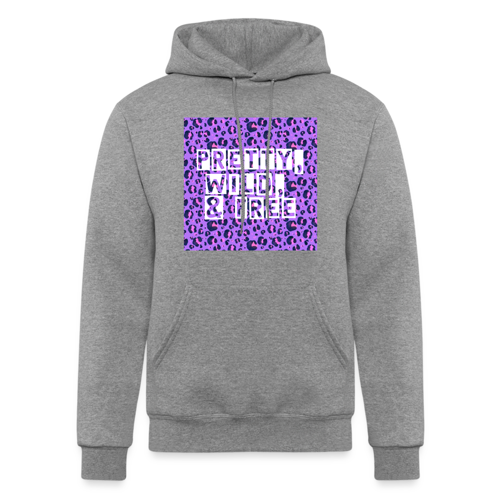 PRETTY & FREE Champion Unisex Powerblend Hoodie - heather gray