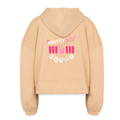 Pretty & Free Women’s Cropped Hoodie - nude