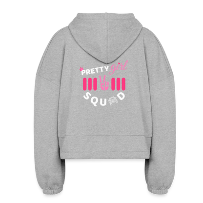 Pretty & Free Women’s Cropped Hoodie - heather gray